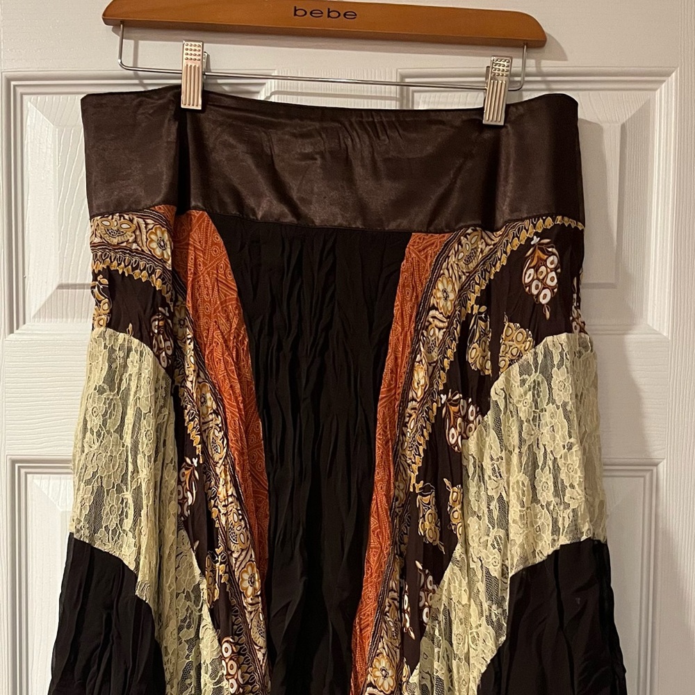 Red Berry Boho Skirt